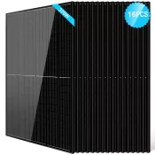 Product image for SungoldPower 370 Watt Monocrystalline Black PERC Solar Panel x 16