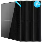 Product image for SungoldPower 415 Watt Black PERC Monocrystalline Solar Panel x 18